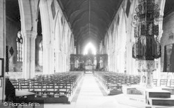 Parish Church Interior c.1955, Grantham