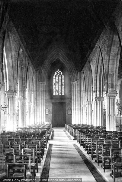 Photo of Grantham, The Church, Nave West 1889