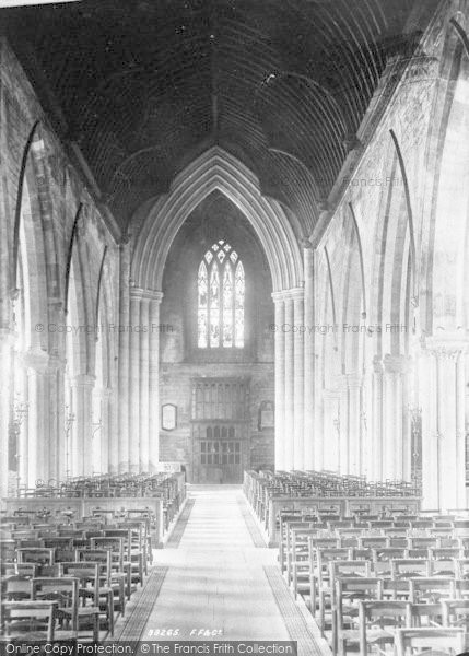 Photo of Grantham, The Church, Nave West 1893
