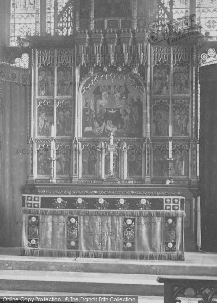 Photo of Grantham, The Church, The Reredos 1889