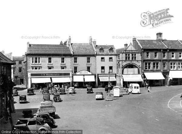 Photo of Grantham, The Market Place c.1955