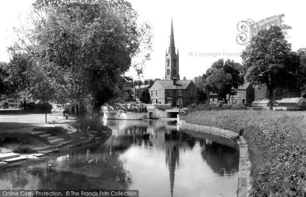 Photo of Grantham, The River Witham c.1955
