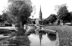 The River Witham c.1955, Grantham
