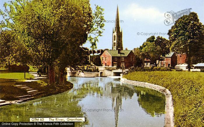 Photo of Grantham, The River Witham c.1955