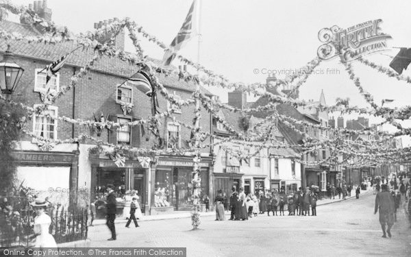 Photo of Grantham, Watergate Decorated For The Coronation Of King Edward Vii 1902