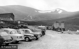 Grantown on Spey, Cairngorm Car Park and Chair Lift c1965