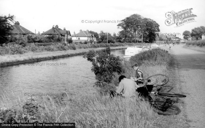 Photo of Grappenhall, Fishing By The Canal c.1960
