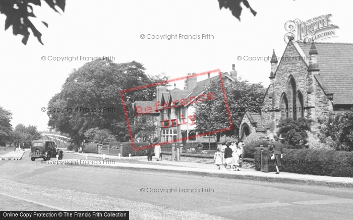 Photo of Grappenhall, Methodist Church And Knutsford Road c.1955