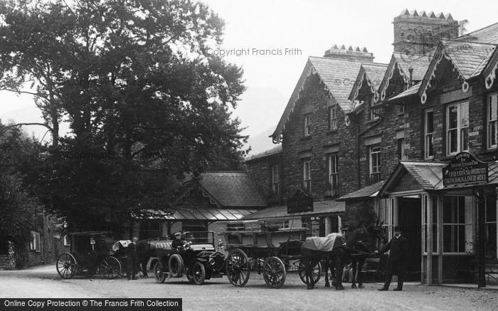 Photo of Grasmere, Carriages At The Rothay Hotel 1912