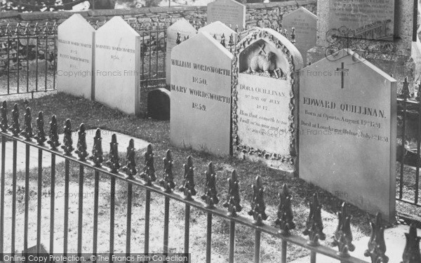 Photo of Grasmere, Churchyard, Wordsworth's Tomb 1892