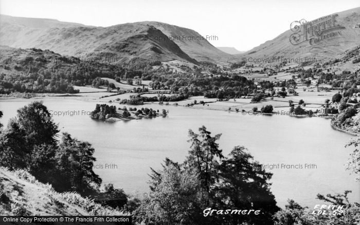 Photo of Grasmere, General View c.1955