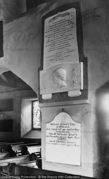 Photo of Grasmere, The Church Of St Oswald, William Wordsworth's Memorial Tablet 1929