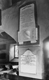 The Church Of St Oswald, William Wordsworth's Memorial Tablet 1929, Grasmere