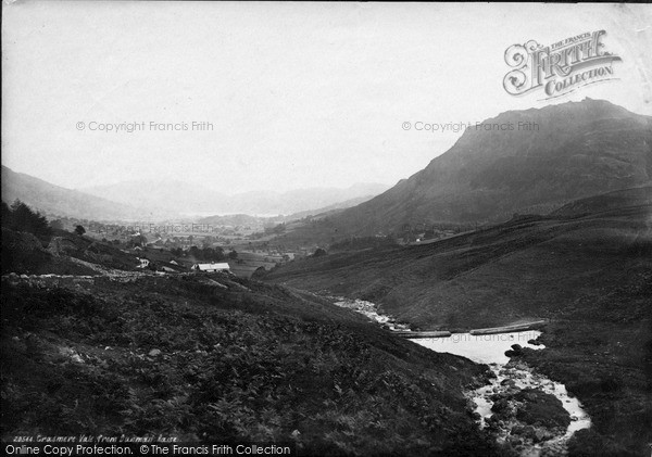 Photo of Grasmere, Vale, From Dunmail 1888