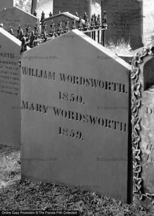 Photo of Grasmere, William Wordsworth's Grave 1929