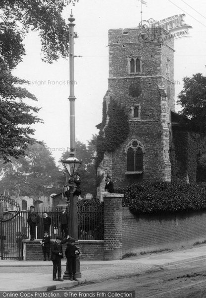 Photo of Gravesend, Boys By Milton Church 1902