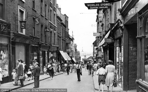 Photo of Gravesend, High Street c.1955