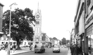 Milton Road And The Clock Tower c.1965, Gravesend