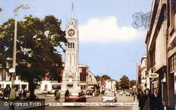 Milton Road And The Clock Tower c.1965, Gravesend