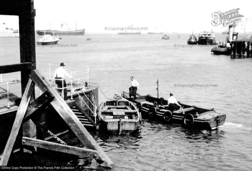 Gravesend, Riverside view from Royal Terrace Pier c1955