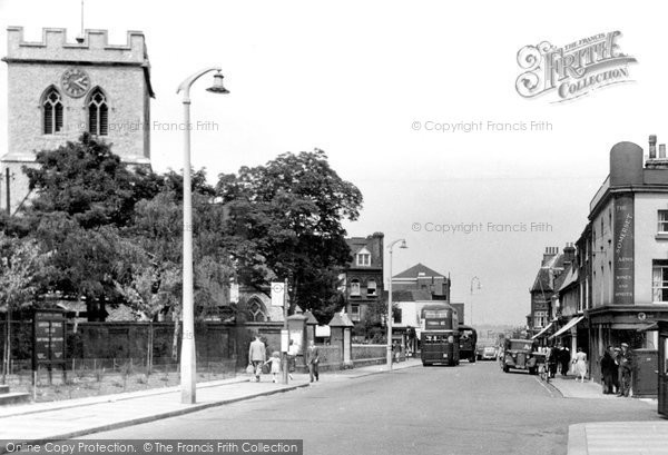 Photo of Gravesend, St James's Church, Darnley Road c.1955