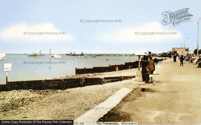 Photo of Gravesend, The Promenade c.1965