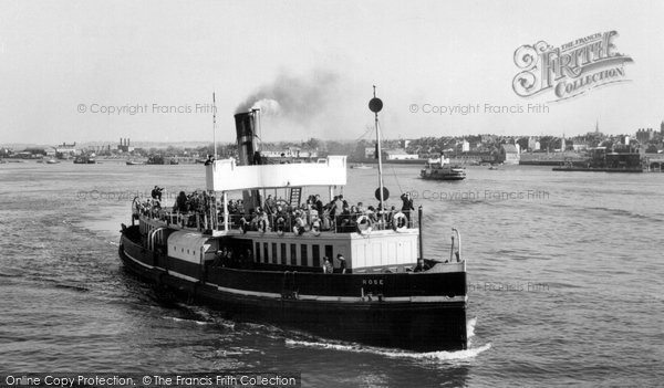 Photo of Gravesend, The River Thames, The Ferry c.1955
