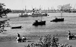 The Thames From The Fort Gardens c.1955, Gravesend