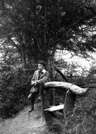 Boy In Waggoners Wells Lane 1907, Grayshott