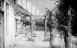 E.Leuchars' House, Under The Veranda c.1900, Grayshott