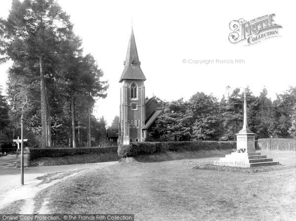 Photo of Grayshott, St Luke's Church And The War Memorial 1928