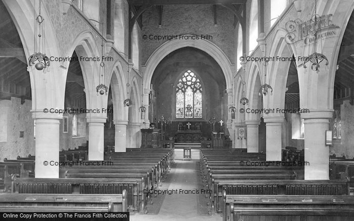 Photo of Grayshott, St Luke's Church Interior 1934