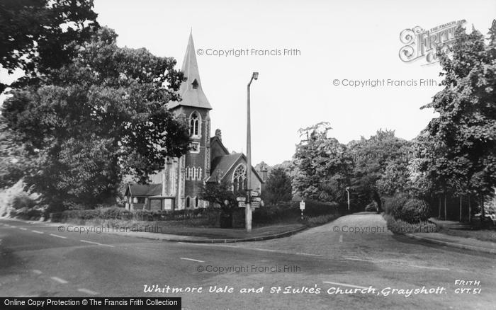 Photo of Grayshott, Whitmore Vale And St Luke's Church c.1960