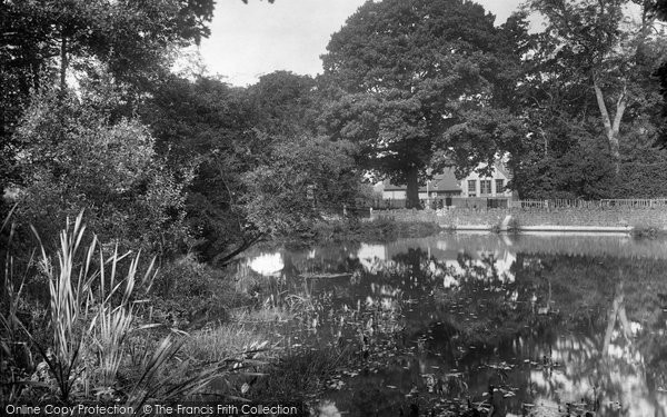 Photo of Grayswood, School And Pond 1928