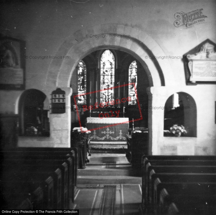 Photo of Great Amwell, St John's Church Interior c.1950