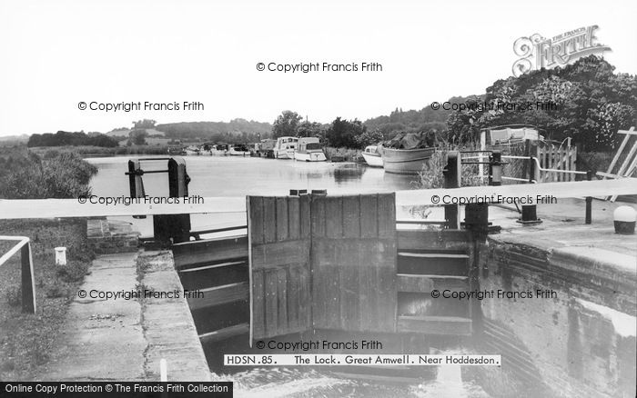 Photo of Great Amwell, The Lock c.1965
