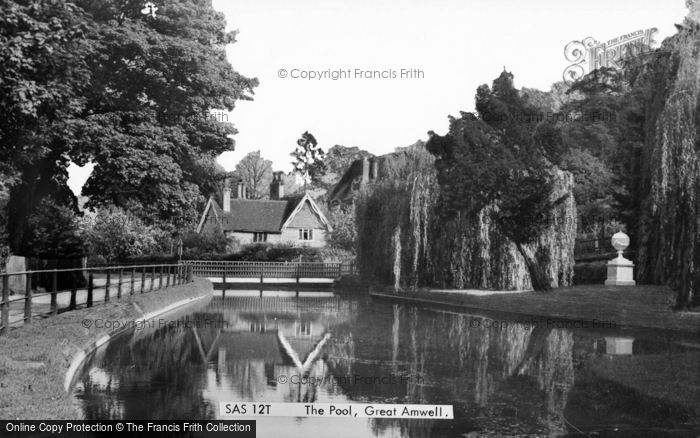 Photo of Great Amwell, The Pool c.1960