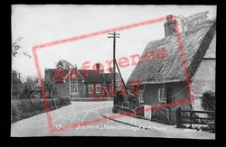 Rose Cottage And School c.1955, Great Barford