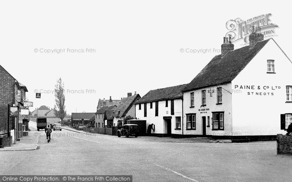Photo of Great Barford, The Cross c.1955