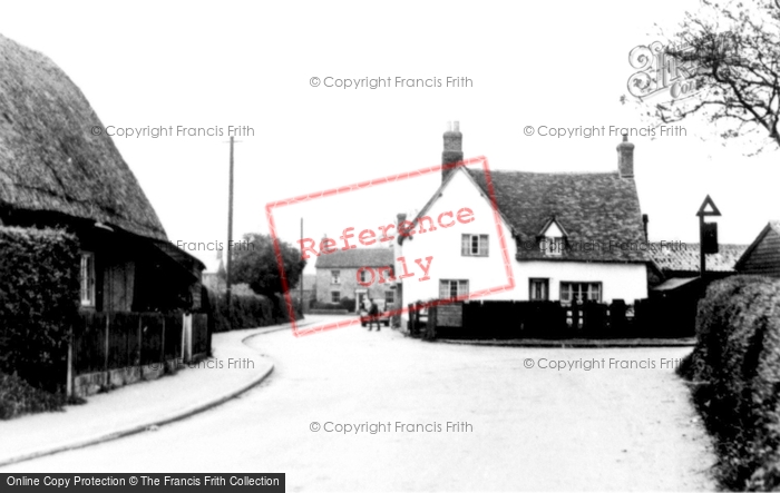 Photo of Great Barford, The Village c.1955