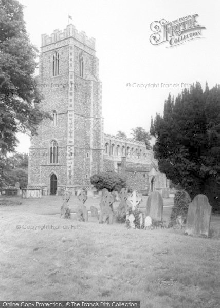 Photo of Great Barton, Holy Innocents Church c.1960