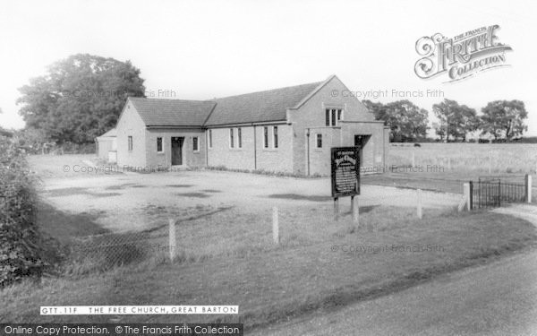 Photo of Great Barton, The Free Church c.1960