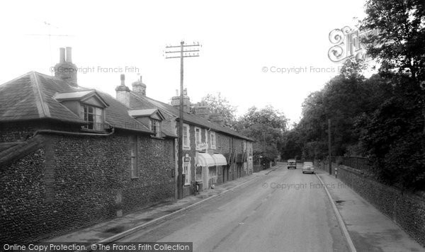 Photo of Great Barton, The Main Road c.1960