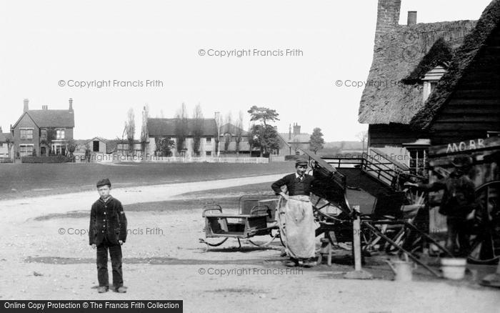 Photo of Great Bentley, A Young Man And Carts 1892