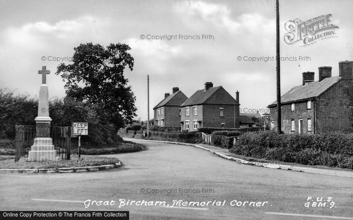 Photo of Great Bircham, Memorial Corner c.1955