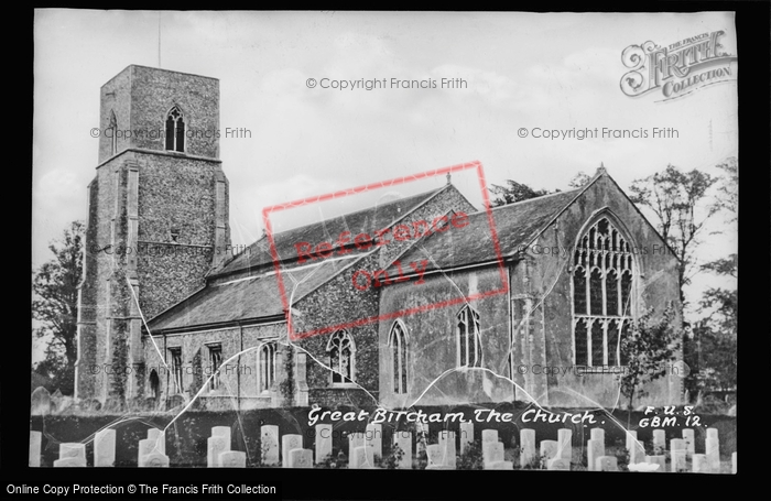Photo of Great Bircham, The Church c.1955