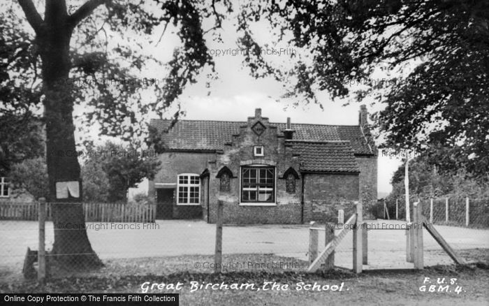 Photo of Great Bircham, The School c.1955