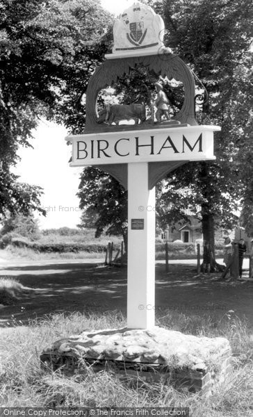 Photo of Great Bircham, The Village Sign c.1965