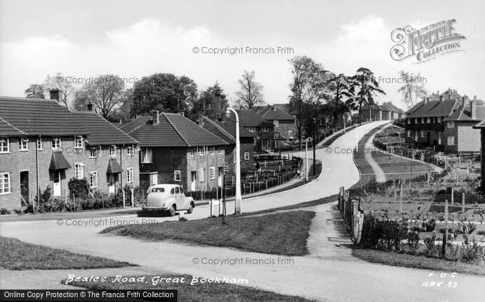 Photo of Great Bookham, Beales Road c.1955