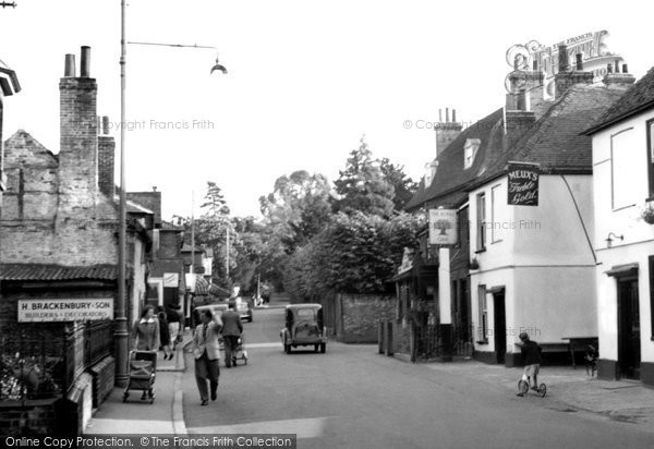 Photo of Great Bookham, High Street c.1955